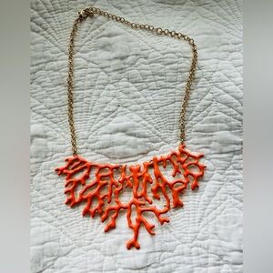 Coral Branch Statement Necklace